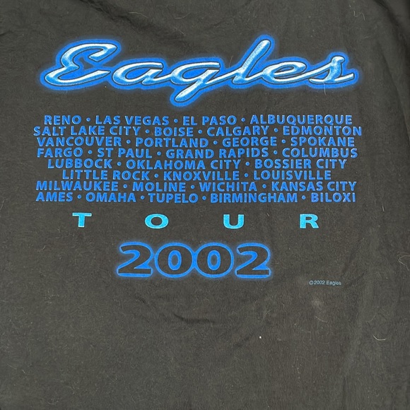 Anvil 2002 Eagles Concert Short Sleeve Shirt 2X - Picture 6 of 6